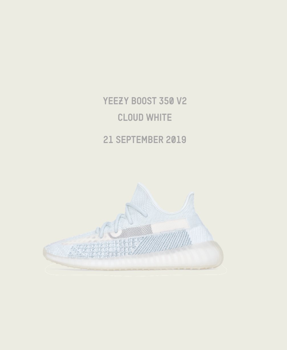 Yeezy Boost 350 V2 Cloud White. Coming 