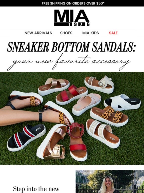 sneaker bottom sandals