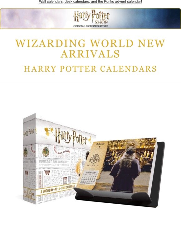 Harry Potter Shop See The New 2020 Calendars From The Wizarding