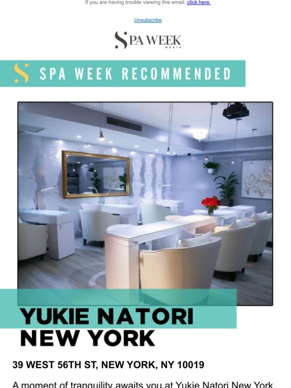 Escape The NYC Hustle At Yuki Natori Salon &Spa...