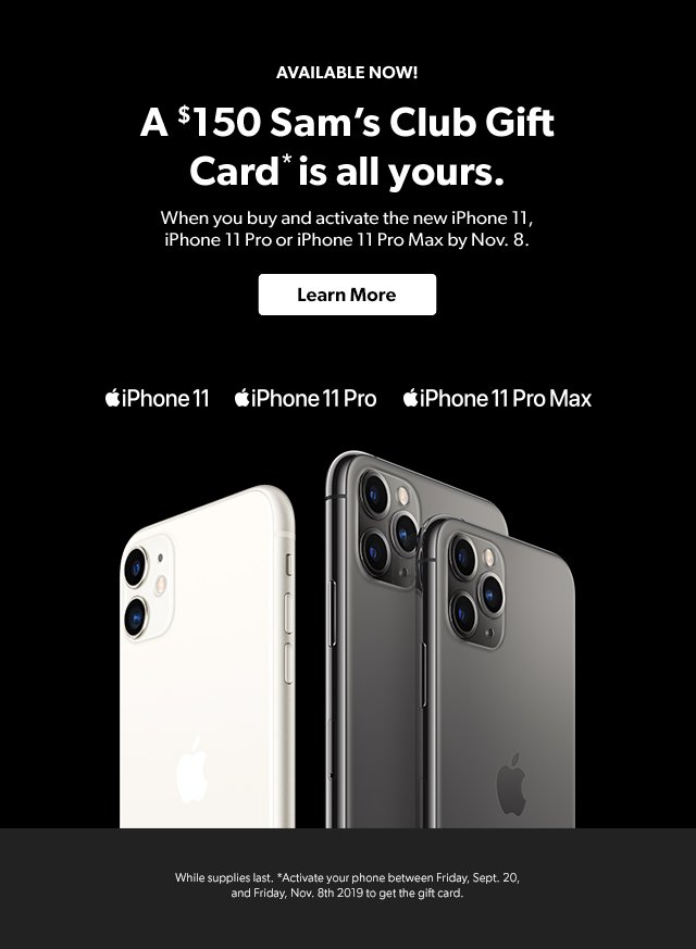 Sam's Club: ? It's here! The new iPhone 11 Pro. ? | Milled
