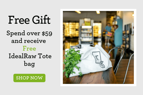 Spend $59 for a free IdealRaw Tote bag