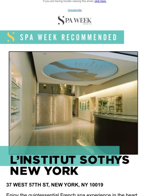 Channel your inner Parisian & Check Out L'Institut Sothys NYC...
