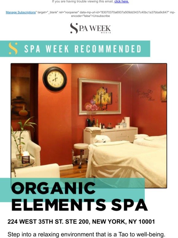 Must-try local spa - Organic Elements...
