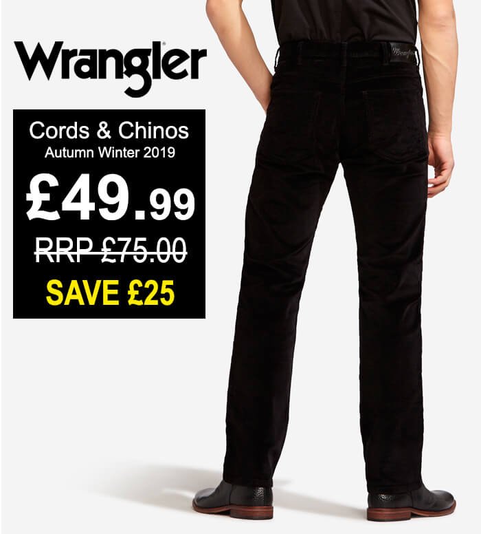 wrangler stretch cord jeans