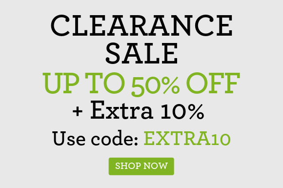 Clearance sale up to 50% off + extra 10% off