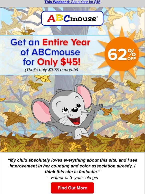 ABCmouse.com: Get a Full Year of ABCmouse for $45 | Milled
