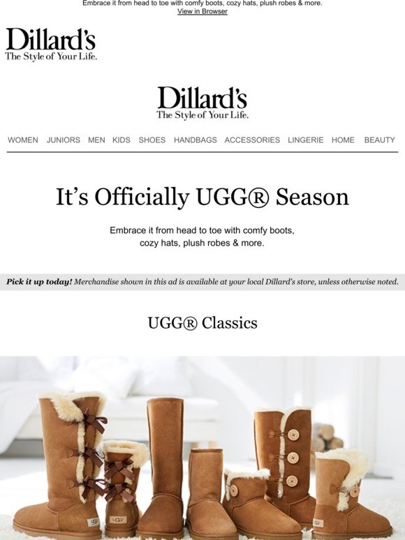 dillards ugg boots on sale