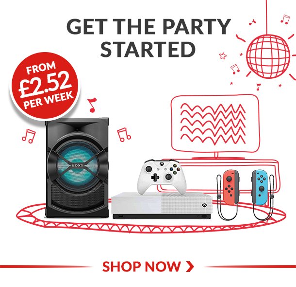 Get the party started | Shop now