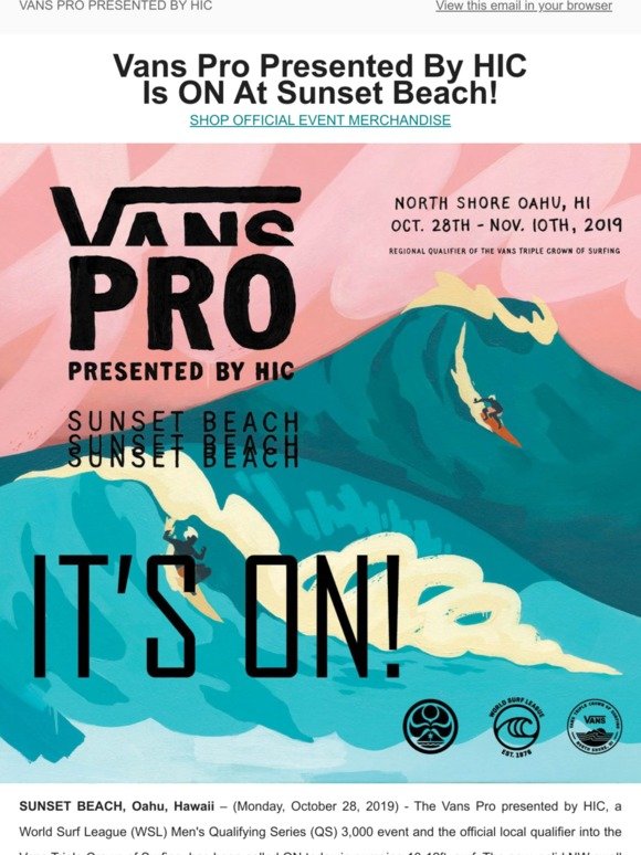 vans surf pro live