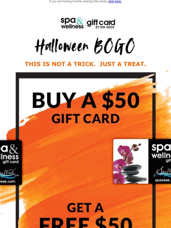 Scary Good Deal! FREE $50 Bonus Card With $50 Purchase...