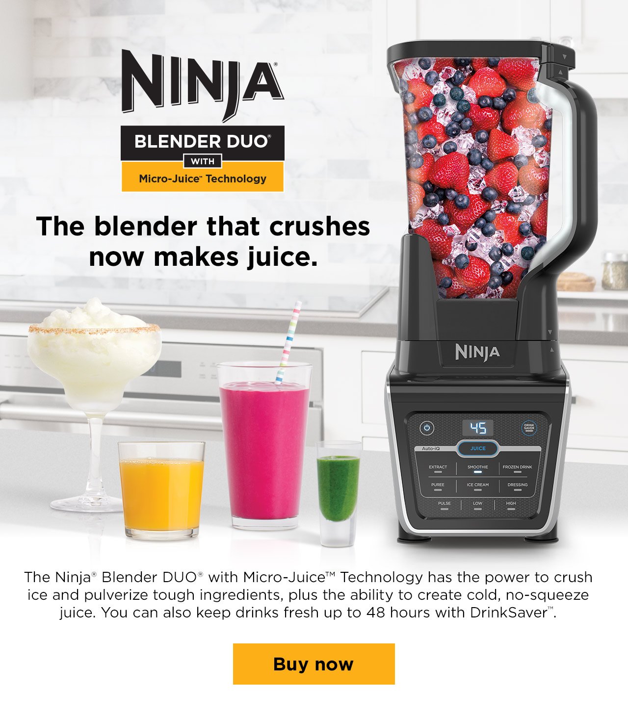 Ninja Kitchen: Meet the Ninja® Blender DUO® with Micro-Juice ...