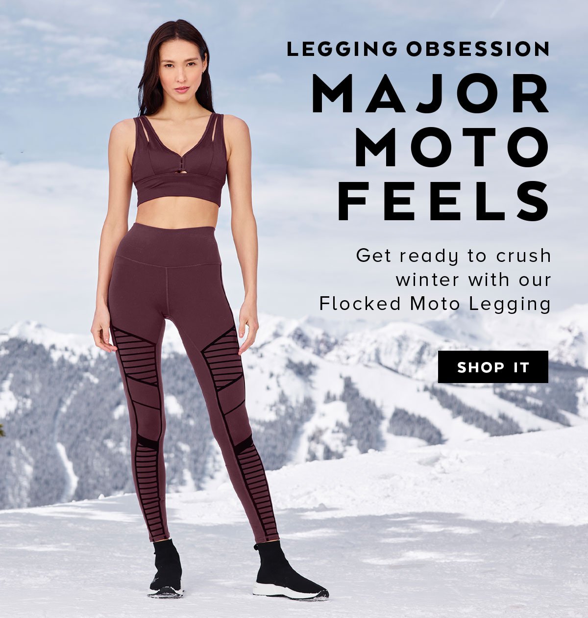 Alo Yoga: The NEW Wintery Moto Leggings 🤩