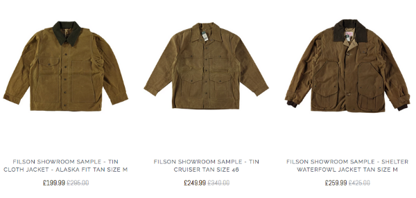Filson Showroom Sample Cover Cloth Kodiak Bomber Jacket Tan Size M