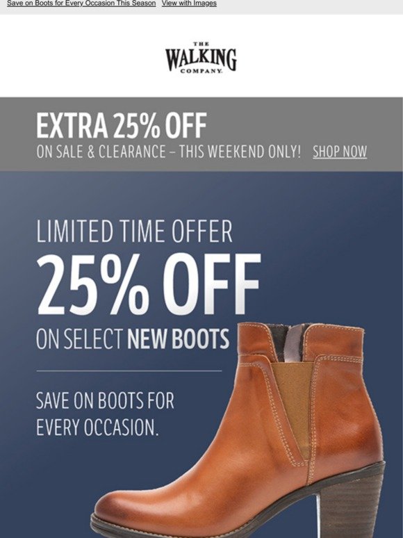 walking company boots sale
