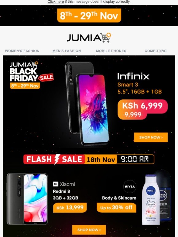 Jumia Kenya Black Friday Deal Infinix Smart 3 16gb Ksh 6 999 Only Milled
