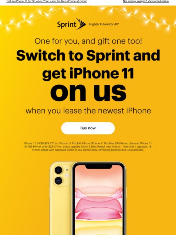 Sprint Get An Iphone 11 Under Your Tree For 0 Milled