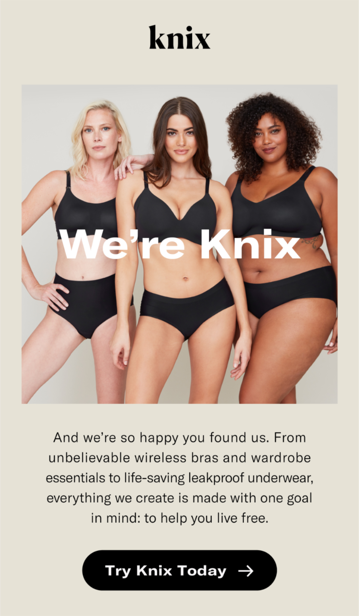 Knix CA: The Warehouse Sale starts NOW