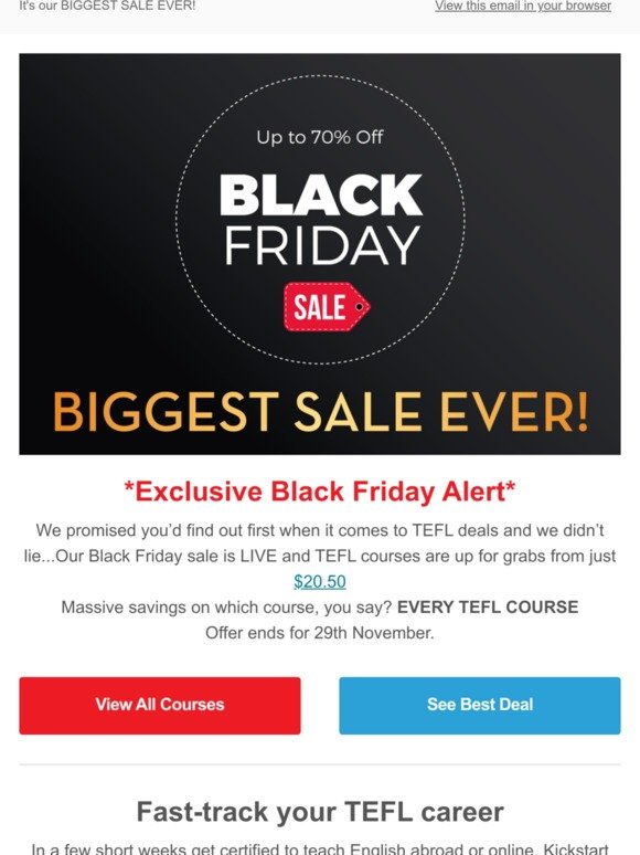 Premier Tefl Your Black Friday Tefl Deals Are Here Milled