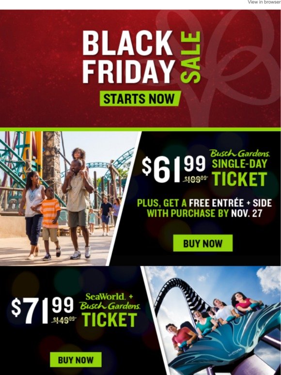 Seaworld Parks Email Newsletters Shop Sales Discounts And