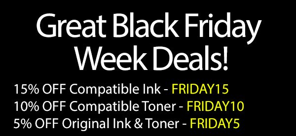 Internet Ink Up To 15 Off Black Friday Week Ink Toner Deals Milled