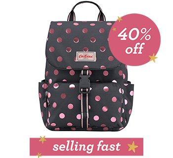 button spot buckle backpack