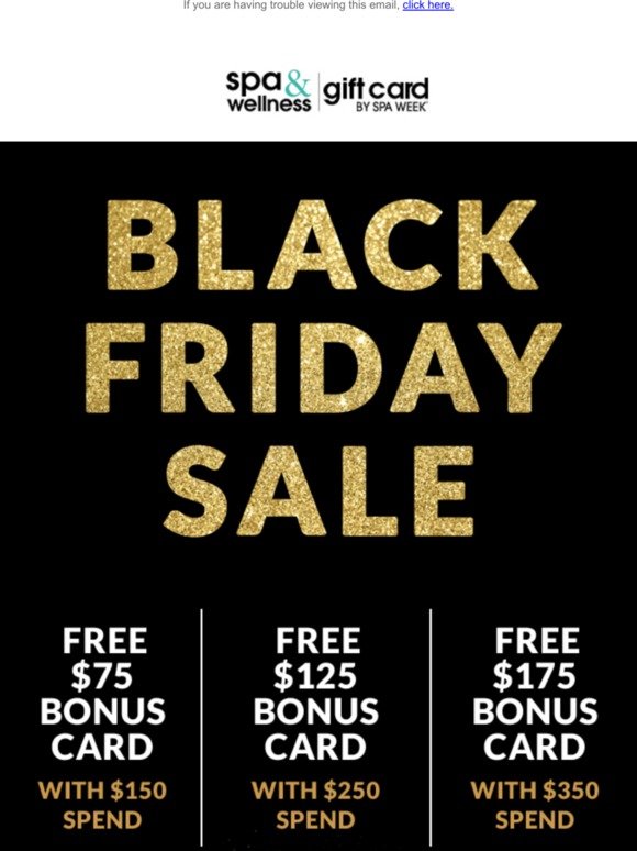 Black Friday Is ON!