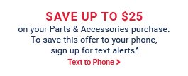 Signup for Pep Boys Text Alerts