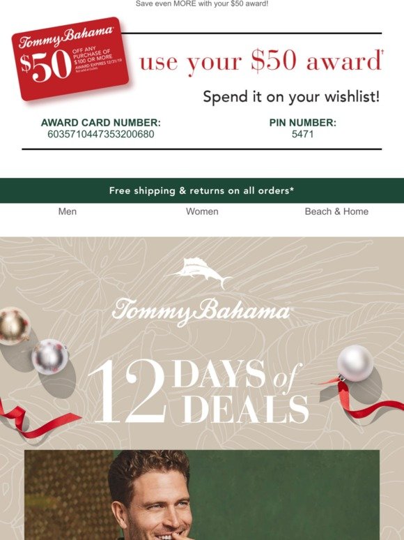 tommy bahama coupon and pin Cheaper 