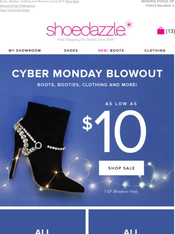 ShoeDazzle: Surprise! Cyber Monday Came 