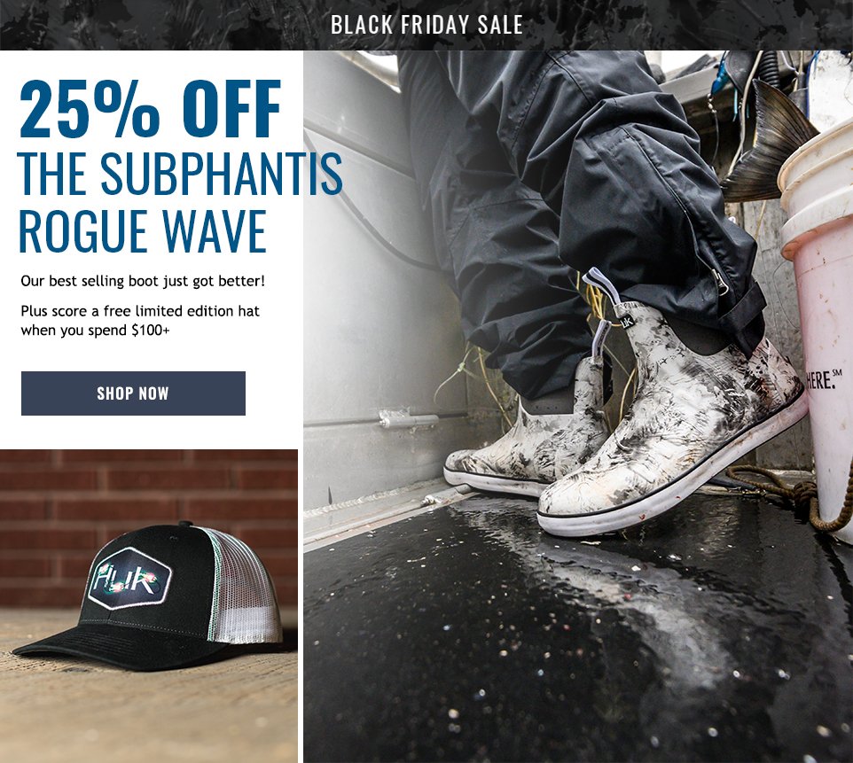 Huk Gear 25 Off The Rogue Wave Black Friday Deals Milled
