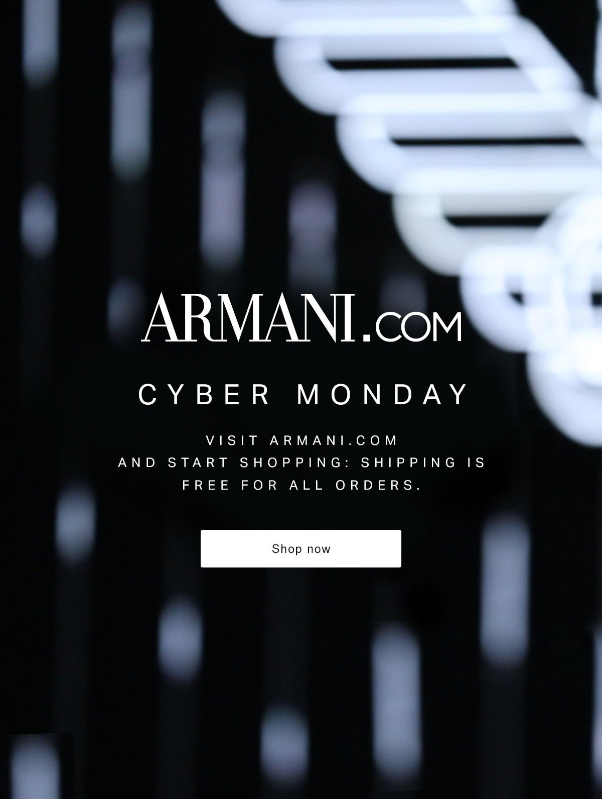 Armani: Cyber Monday: free shipping on 