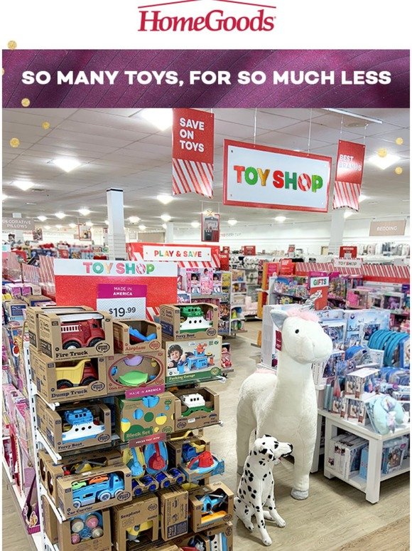 tj maxx toys section
