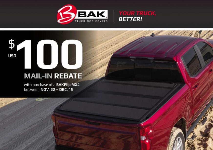 Tonneau Covered ENDING 100 Rebate With Purchase Of A BAKFlip MX4 