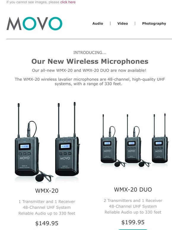 Movo Photo New Uhf Wireless Microphone Series Is Here Milled