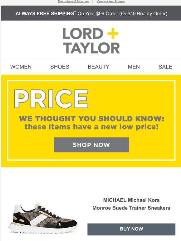 Lord \u0026 Taylor: Price Drop! These SHOES 