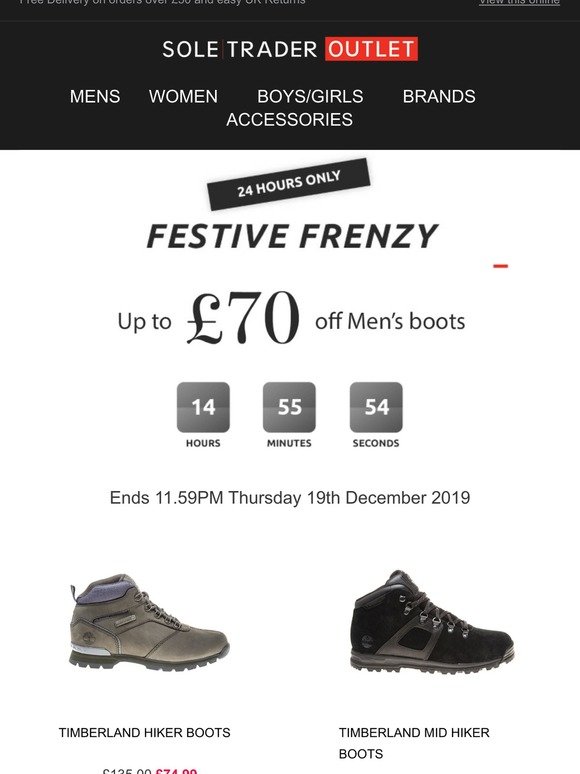 BOOTS | 24 HOUR FESTIVE FRENZY | Milled