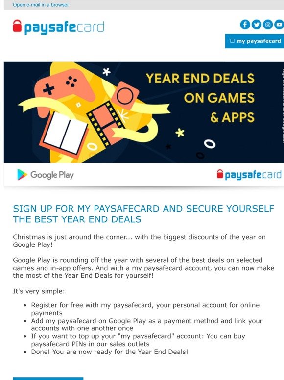 Paysafecard Save Up To 70 On Google Play Now Milled