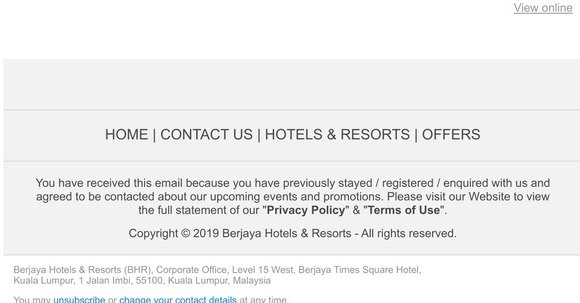 Berjaya Hotels Berjaya Travel Fair With Offers Up To 65 Off