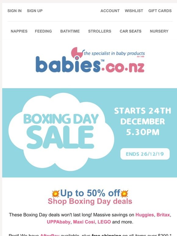 uppababy boxing day