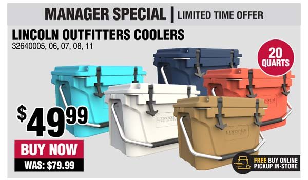 lincoln outfitters 20 quart cooler