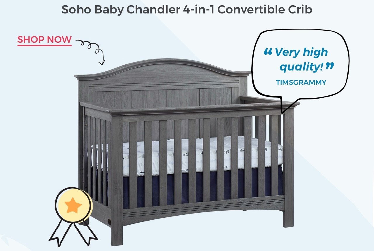 chandler 4 in 1 crib by soho baby