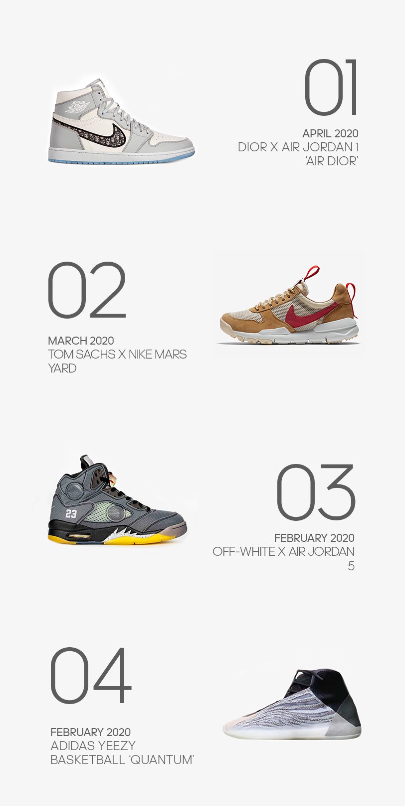 sneaker drop calendar