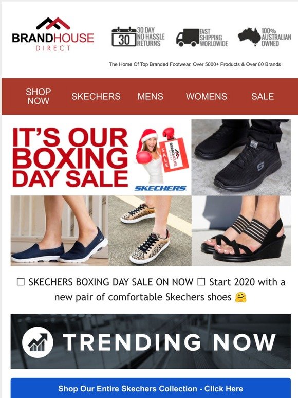 skechers sale boxing day