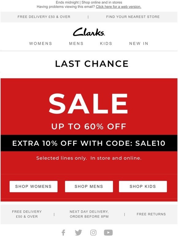 clarks in store coupon uk