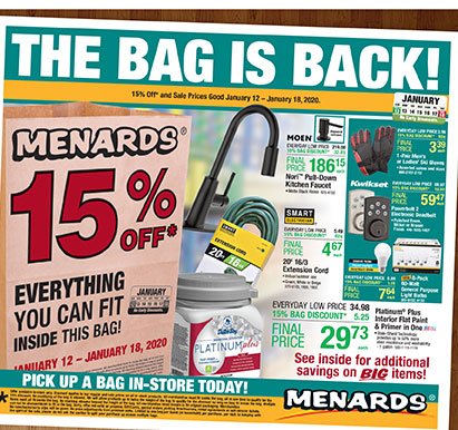 Menards: The Bag Is Back! | Milled