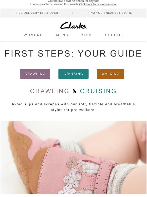 clarks crawling shoes