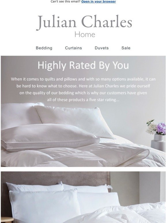 Julian Charles: Shop Our Bedding With 