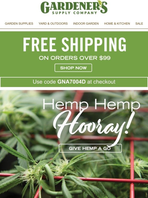 Gardener S Supply Company Free Shipping Starts Now Milled