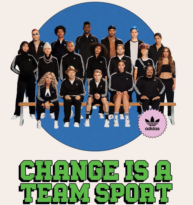 adidas originals change is a team sport